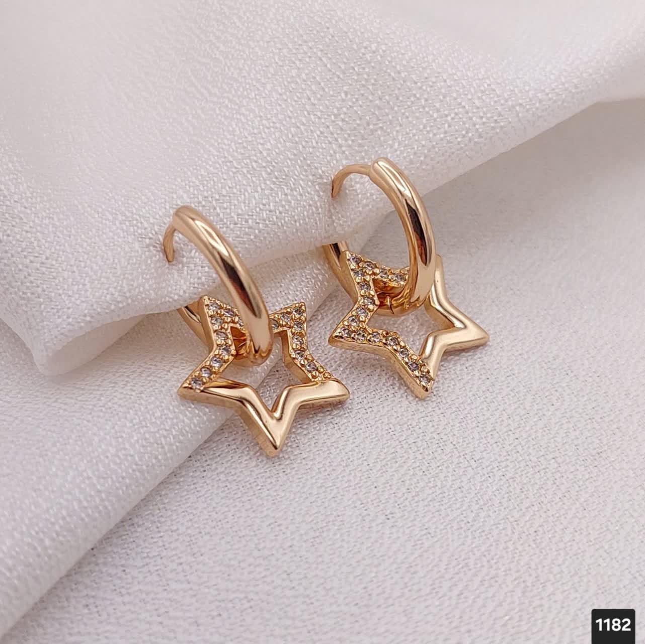 گوشواره ژوپینگ طرح ستاره